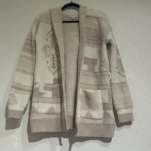 BAREFOOT DREAMS Womens Soft Camel Cream Cozychic Hoodie size S